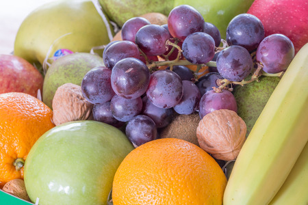 Background of tropical fruitの写真素材