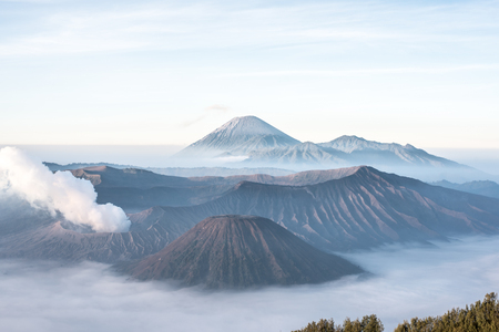 Mount Bromo, volcano on Java in Indonesiaの写真素材