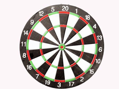 Dart Board Isolated on White background, Setting challenging business goals And ready to achieve the goal concept.の写真素材
