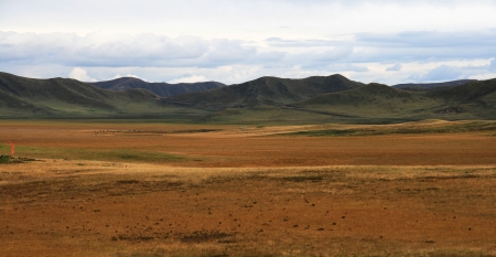 the Ruoergai Prairie-one of the three largest wetland in Chinaの写真素材