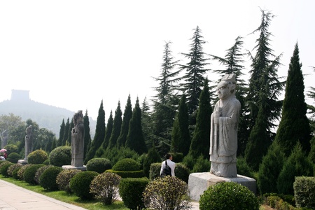 Qianling Mausoleum in Xi an,China の写真素材