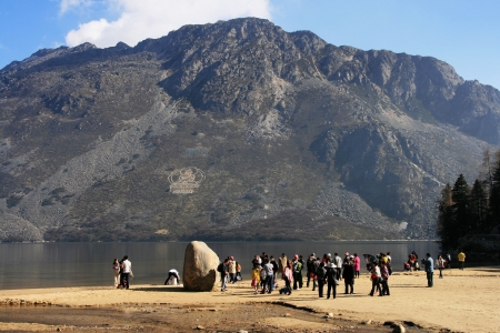 Mugto scenery district-the plateau scenery in Chinaのeditorial素材
