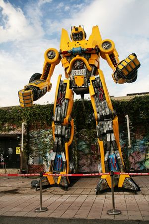 the robot in the 2 Art District, Kaohsiung, taiwanのeditorial素材