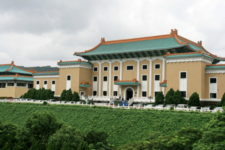 National palace museum in taipei,taiwanのeditorial素材