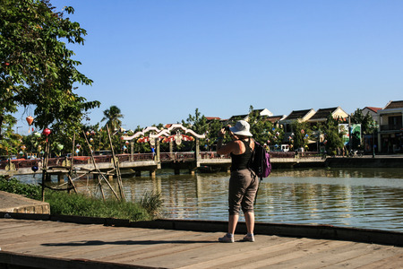 hoi an ancient town in vietnamのeditorial素材