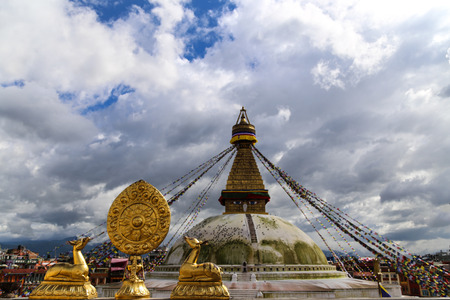 boudhananth in kathmandu,nepalの写真素材