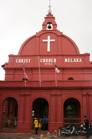 the church in red house, Malacca, malaysiaのeditorial素材