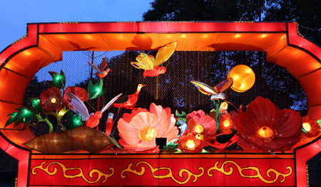 2015 Chengdu lantern festival in Chinaのeditorial素材
