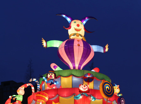 2015 Chengdu lantern festival in Chinaのeditorial素材