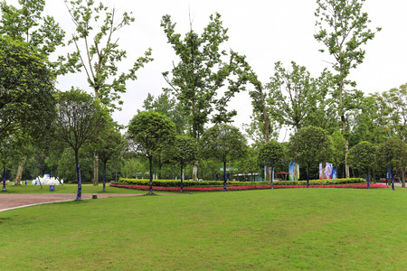 the landscape in chengdu, chinaのeditorial素材