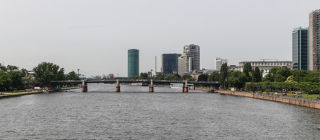 the landscape in the rhine ,frankfurt,germanyのeditorial素材