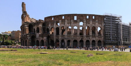 The ancient colosseum in rome,italy