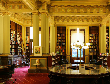 the library in parliament house,melbourne,australiaのeditorial素材