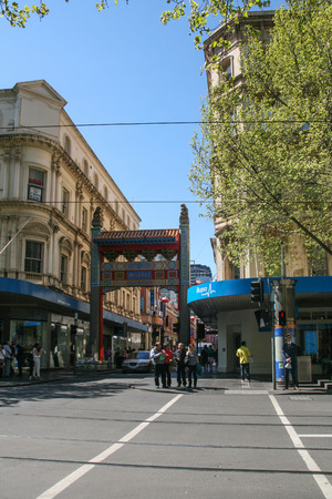 chinatown in melbourne,australiaのeditorial素材