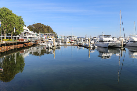 the landscape in port stephens,australiaのeditorial素材