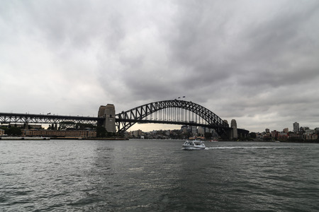 harbour bridge in sydney,australiaのeditorial素材