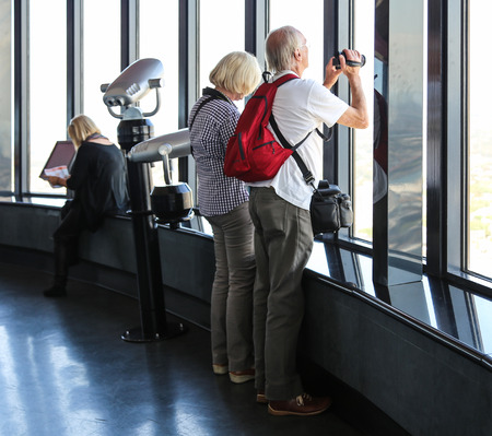 visitor taking photos in sydney tower eye,australiaのeditorial素材