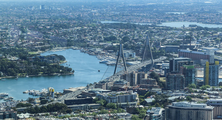 the landscape taken from sydney tower eyeのeditorial素材