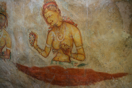 the mural on mirror wall in sri lankaのeditorial素材