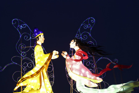 2016 lantern festival in chengdu,chinaのeditorial素材