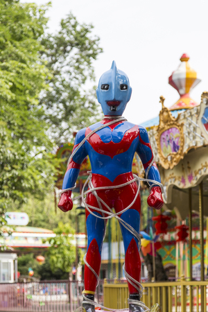 amusement park,chengdu,chinaのeditorial素材