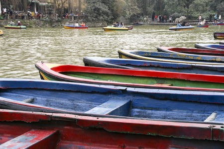 boats in the park,chengdu,chinaのeditorial素材