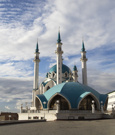 kul sharif mosque in  kremlin,kazan,russian federationのeditorial素材