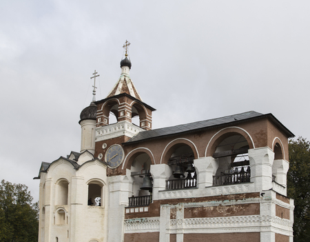 bell tower in savior monastery of st.euthymias ,suzdal,russiaのeditorial素材