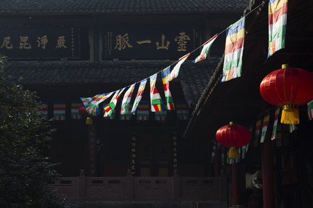 baoguo temple in mount emei,chinaのeditorial素材