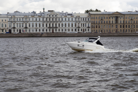 st peterburg speed boat sceneryのeditorial素材