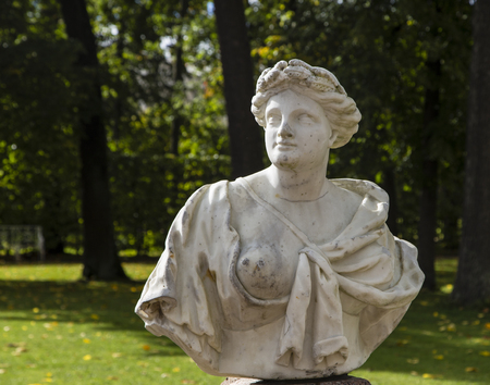 the sculpture in pushkin town,st peterburgのeditorial素材