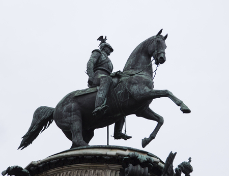 the sculpture in isaakievsky sobor , st peterburgの写真素材