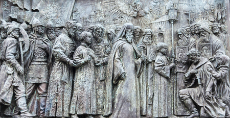 the sculpture of the church in Moscow Kremlinのeditorial素材
