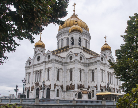 cathedral of christ the saviour in moscowの写真素材