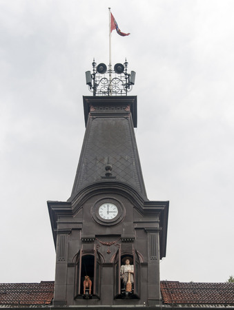 clock tower in Ljubljana ,Sloveniaのeditorial素材