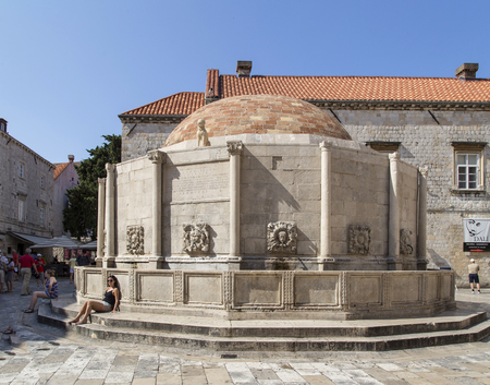 fountain in Ancient city of Dubrovnikのeditorial素材