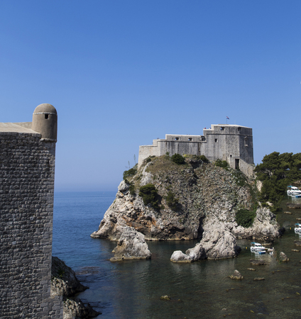 fortress in dubrovnik,croatiaのeditorial素材
