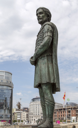 the general sculpture in skopje,Macedoniaのeditorial素材