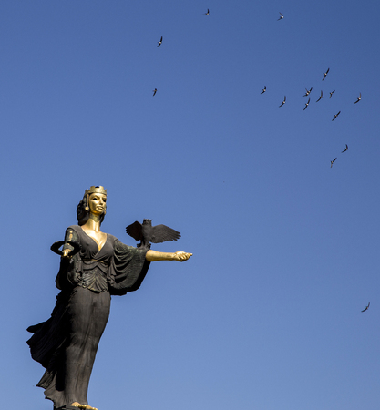 the sculpture in the street, sophia, bulgariaのeditorial素材