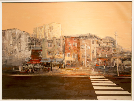 Art exhibition in sichuan fine arts,chengdu,chinaのeditorial素材