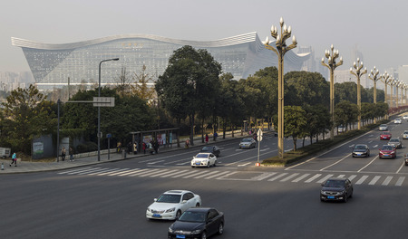 Cityscape in chengdu,chinaのeditorial素材