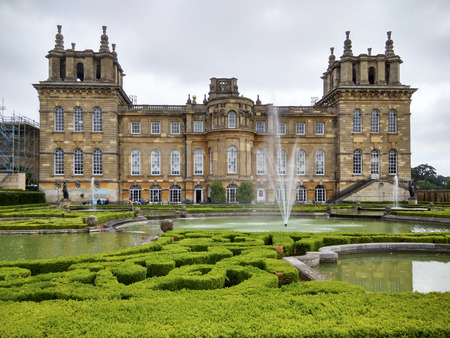 The landscape in blenheim palace,londonのeditorial素材
