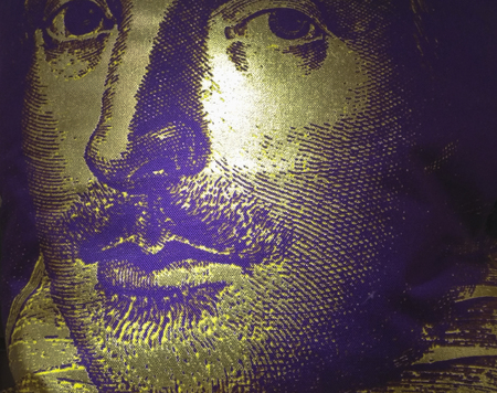 Portrait of Shakespeare in the museum of stratford,londonのeditorial素材