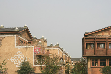 Shuimo ancient town in sichuan,chinaのeditorial素材
