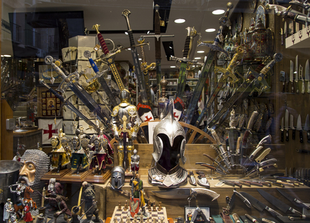 Weapon shop in toledo,spainのeditorial素材