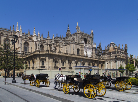 Sevillia cathedral in sevillia,spainのeditorial素材