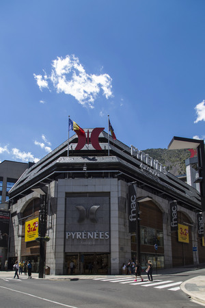 Commercial street in andorraのeditorial素材