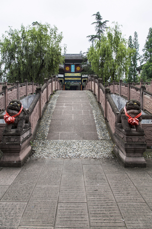 chongning confucius temple in tangchang town, sichuan, china,のeditorial素材