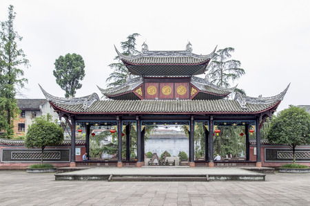 chongning confucius temple in tangchang town, sichuan, china,のeditorial素材
