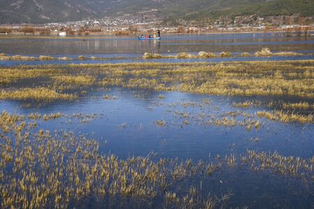 the landscape in lijiang, chinaの写真素材